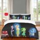thumbnail image 1 of Inside Out Joy Sadness Fear Feather Duvet Cover Pillow Cases Bedding3-Piece Bedding Set (1 Duvet Cover + 2 Pillow Shams), 1 of 5