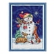 thumbnail image 5 of Conjunto De Bordado De Patrones De Conjunto De Punto De Cruz Estampado Mu?eco De Nieve Navide?o, 5 of 5