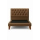 thumbnail image 2 of Cama 1 Plaza Café Oscuro Capitone + Colchon Mery Desing, 2 of 4