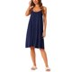 thumbnail image 2 of INSPIRE CHIC Vestido de Noche de Algodón sin Mangas para Mujer con Tirantes Espagueti y Detalle de Espalda Cruzada Ajuste Suelto Ropa de Casa XL Azul Profundo, 2 of 6