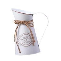 Bothyi - Jarra Rústica De Flores Estilo Bohemio Para Flores Artificiales Para Jardín, Boda, Sala De Estar, Color Blanco