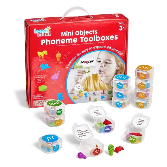 PUZZLES hand2mind Mini Caja de Herramientas de Fonemas - 176 piezas