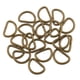 thumbnail image 1 of 100 piezas de aleación diy d dee rings para correas flejes 12x8x1.8m bronce, 1 of 4