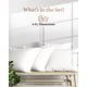 thumbnail image 2 of Juego de fundas de almohada Good Sleep Bedding, 1000 hilos, algodón egipcio blanco, 2 of 7