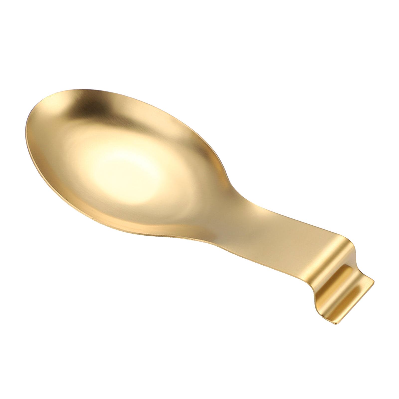 Bothyi - Portacucharas Utensilios De Cocina Accs Reposacucharas Para Bar Estación De Café Cocinar Oro