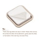 thumbnail image 4 of Uxcell Deslizadores de Muebles Almohadillas Deslizantes Cuadradas Autoadhesivas de Plástico para Sillas en Alfombras Gris 0.98" 12Pcs, 4 of 6