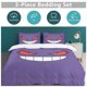 thumbnail image 5 of Gengar Bed Duvet Cover Funny Anime Cartoon Bedding Sets Lightweight 3 Piece Comforter Sets, 5 of 5