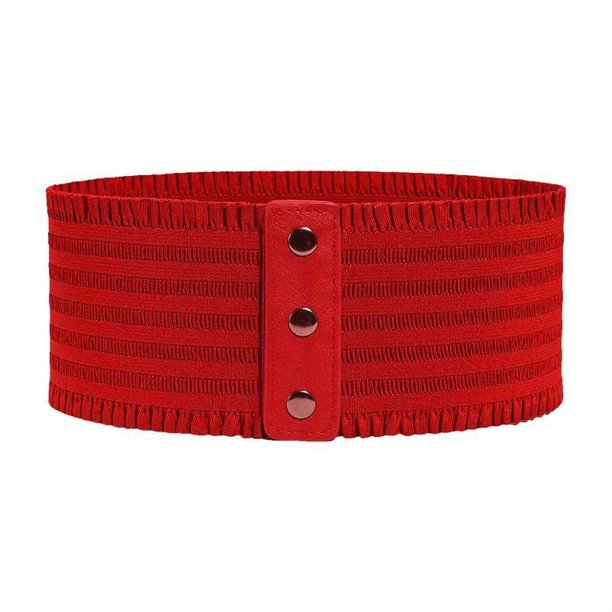 Slimmer Figure Instantly: Women's Stretchy Snap-Button Corset Belts for Waist Reduction