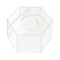 Magideal - Soporte Para Pastel Rellenable De Acrílico Transparente, Soporte Para Caja De Pastel, Soporte Para Flores, Soporte Decorativo, Soporte Para Pastel Rel , Diámetro 15Cm
