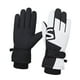 thumbnail image 2 of Guantes De Esquí De Invierno Guantes De Nieve A Prueba De Viento Con Pantalla Táctil Para Patinar Nieve Al Aire Libre Negro Blanco, 2 of 5