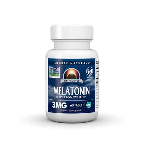 Supplement Source Naturals Sleep Science Melatonina 3 Mg