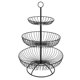 thumbnail image 4 of Cesta De Fruta De Hierro Para Aperitivos, Cocina, Restaurante, Organizador De Mesa, Negro, 4 of 5