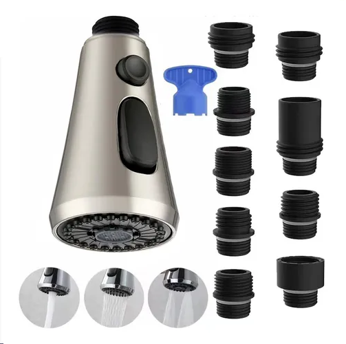 Genericio - Boquilla Repuesto Llave Lavaplatos Lavamanos Cocina O Ducha Cromado