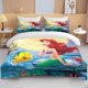 thumbnail image 1 of Bedding Set Little Mermaid Duvet Cover Pillowcase, Duvet Cover Pillowcase Home Bedroom Room Boys & Girls Queen Double Bed Bed Sheets, 1 of 5