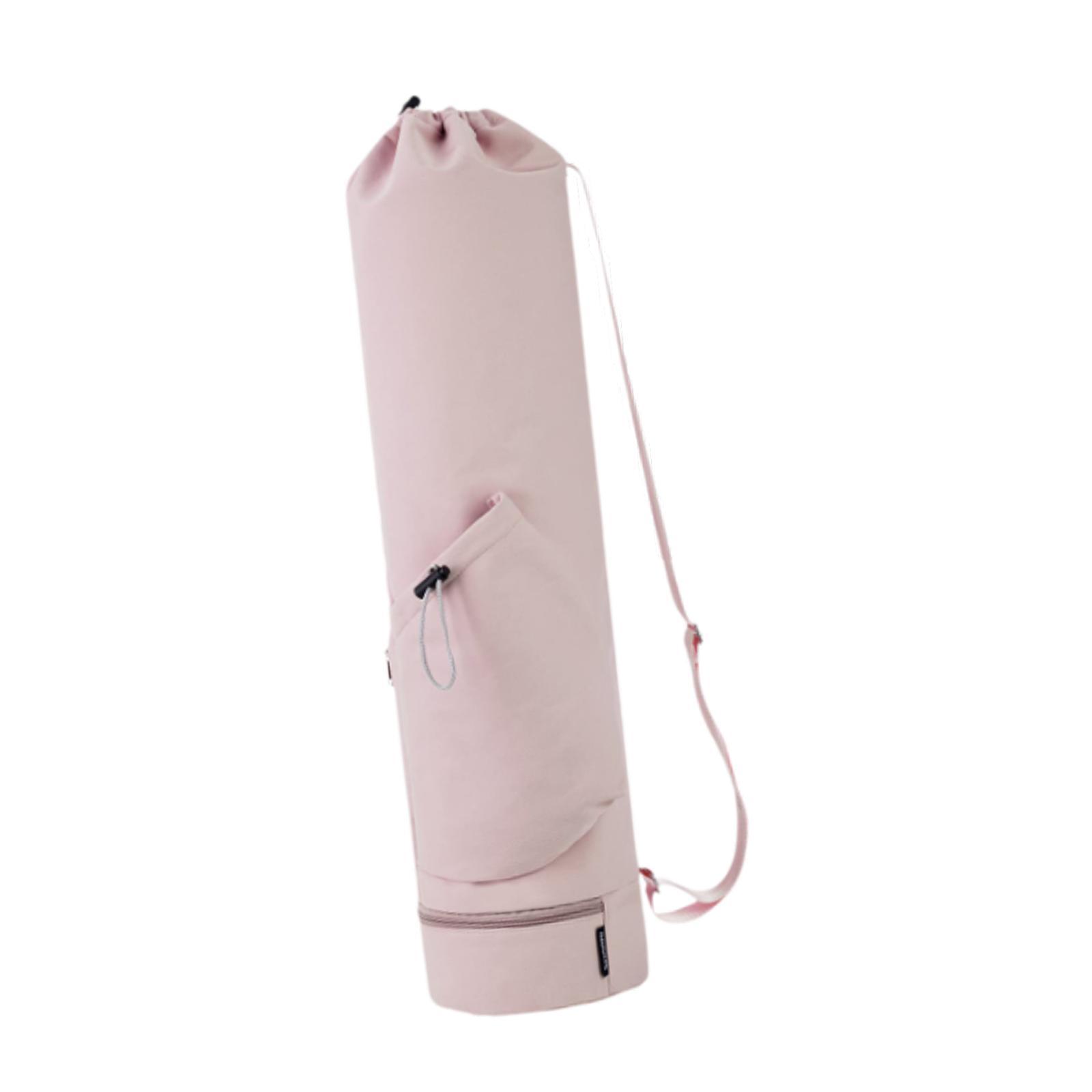 Ioensy - Bolsa Para Esterilla De Yoga Para Mujer Y Hombre, Bolsa De Transporte Con Cremallera Para Fitness, Bolsa De Transporte Para Entrenamiento Deportivo, Color Rosa
