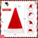 thumbnail image 2 of Paquete de 2 gorros de Papá Noel, gorros de Papá Noel unisex para fiestas navideñas, gorro navideño con felpa de terciopelo para adultos y niños., 2 of 7