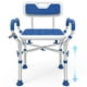 thumbnail image 1 of Silla de ducha interior Loyoda con brazos y respaldo acolchados, 400 libras, 1 of 3