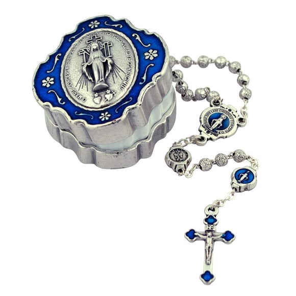 Collar VILLAGE GIFT IMPORTERS Mini Rosario con Estuche