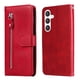 thumbnail image 1 of Funda con Cremallera para Samsung Galaxy S25, Carcasa Cartera de Cuero PU con Soporte y Tarjetero, 1 of 6
