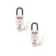 thumbnail image 4 of 2xseguridad candado de bloqueo de seguridad con llave de diferente pvc de acero inoxidable - blanco, 4 of 5