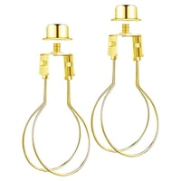 Magideal - 1 Par De Lámparas De Pantalla, Adaptador De Clip De Bombilla Con Soporte De Fijación, Convertidor De Piezas De Ajuste Para Luz De Techo, Lámpara Están Oro