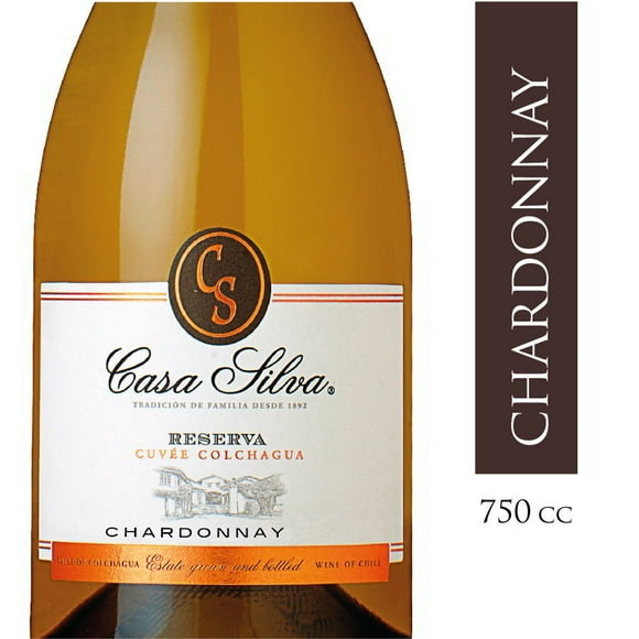 Vino Blanco Chardonnay Casa Silva Reserva Botella, 750 cc