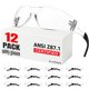 thumbnail image 1 of Gafas de seguridad Hoqiwild ANSI Z87.1 transparentes, paquete de 12 para hombres y mujeres, 1 of 8