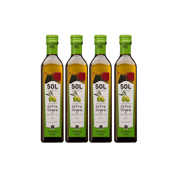 Aceite de Oliva extra virgen Sol Frutado Suave 4 x 500 ml