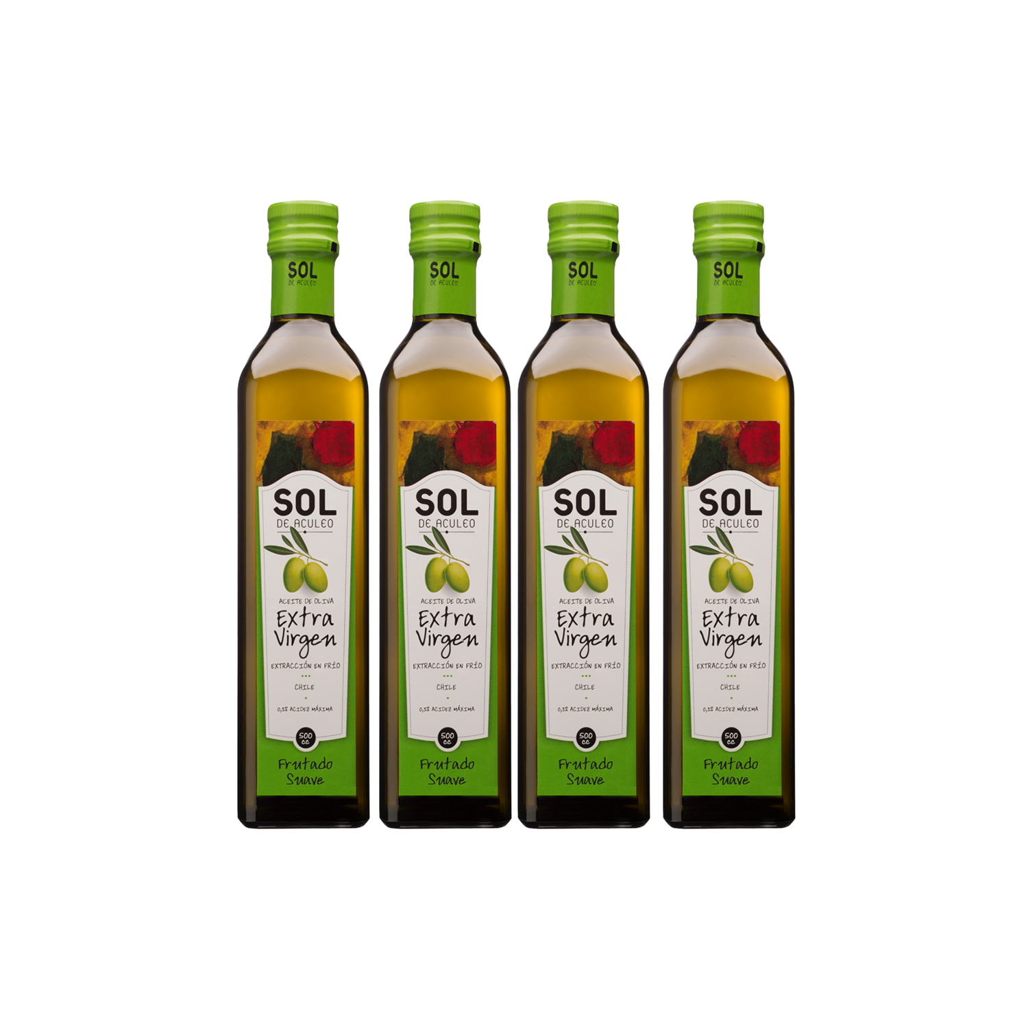 Caja Sol De Aculeo Frutado Suave 500 Ml X 4 Un.