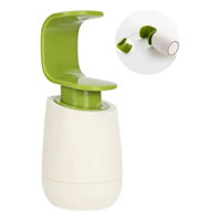 Genérico - Dispensador De Jabón Líquido Portátil Cocina Baño Blanco Con Verde