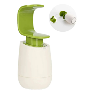 Genérico - Dispensador De Jabón Líquido Portátil Cocina Baño Blanco Con Verde