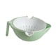 thumbnail image 1 of Canasto Para Lavar Verduras Colador De Alimentos Resistente De 2 Capas Para Ensaladas Frutas Arroz Verde, 1 of 3