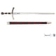 thumbnail image 3 of Espada Hugo Payens Francia Primera Cruzada 1118 112cm 2,5kg, 3 of 10