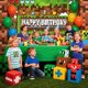 thumbnail image 3 of Pancarta de cumpleaños de Satankya Pixel Miner para decoración de fiesta, 5 x 3 pies, 3 of 9