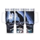 thumbnail image 1 of Giallo: Terror Thriller Vaso aislado de acero inoxidable con asa, diseño temático, regalo para familia, amigos y fans; incluye pajita y encaja en el portavasos estándar, 40 oz, 1 of 6