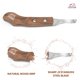 thumbnail image 5 of Cuchillo para casco para cuidado equino, para zurdos, hoja de acero J2, profesional, 5 of 9