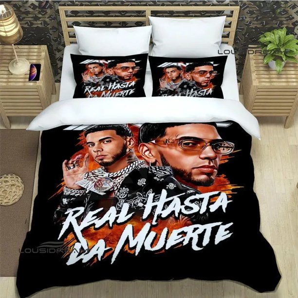 Rapper Anuel AA printed Bedding Sets exquisite bed supplies set duvet cover bed comforter set bedding set luxury birthday giftBed Sheets