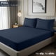 thumbnail image 2 of Sábana bajera ajustable Utopia Bedding, 137 x 191 cm, bolsillo profundo, azul marino, 2 of 8