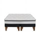 thumbnail image 1 of Cama Europea Stella 2 Plazas 150x190 cm Base Colchón Madera Negro, 1 of 3