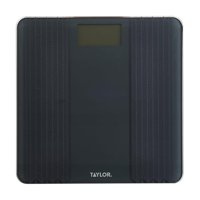 Báscula De Baño Digital Taylor Glass Con Pintura Texturizada Gris
