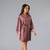 Bata Satin Encaje Flores Mujer 33954-272