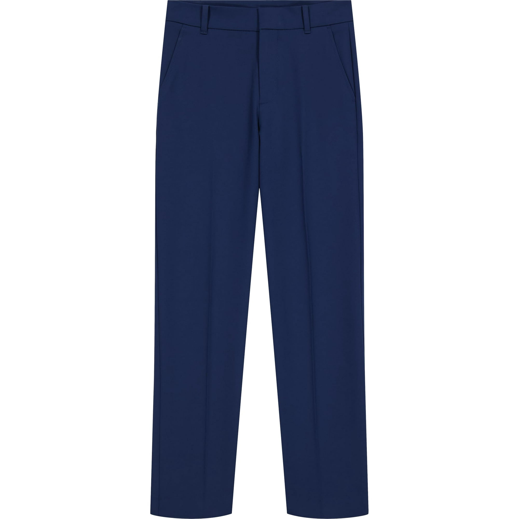 Pantalones Tommy Hilfiger, Vestido Con Frente Plano Para Niños, 18 Años, Azul