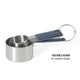 thumbnail image 5 of Calphalon Prime Tazas Medidoras, Juego de Medición de Cocina, Set de 4 Tazas Medidoras de Acero Inoxidable con Mango de Silicona Azul Marino, Precisas y Duraderas para Ingredientes Secos y Líquidos, 5 of 9