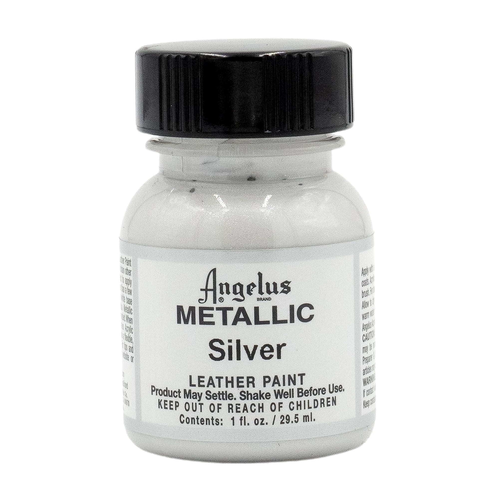 Pintura Angelus De Piel Metalizada, 30 Ml, Color Plateado