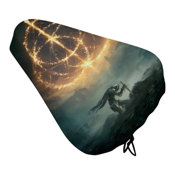 Elden Ring Funda de Asiento de Bicicleta Impermeable, Cojín Elástico Suave, Protector contra Lluvia, Polvo y UV
