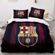 thumbnail image 2 of FC Barcelona Football Club Logo Quilt Duvet Cover Set Bedclothes Soft3-Piece Bedding Set, 2 of 5