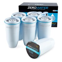 Filtro De Repuesto Zerowater 5-Stage 0 Tds, Paquete De 6, Blanco