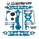 thumbnail image 1 of 1:14 RC Upgrade Metal Kit Motor Gear Para WLtoys 144001 Piezas De Automóvil Azul, 1 of 5