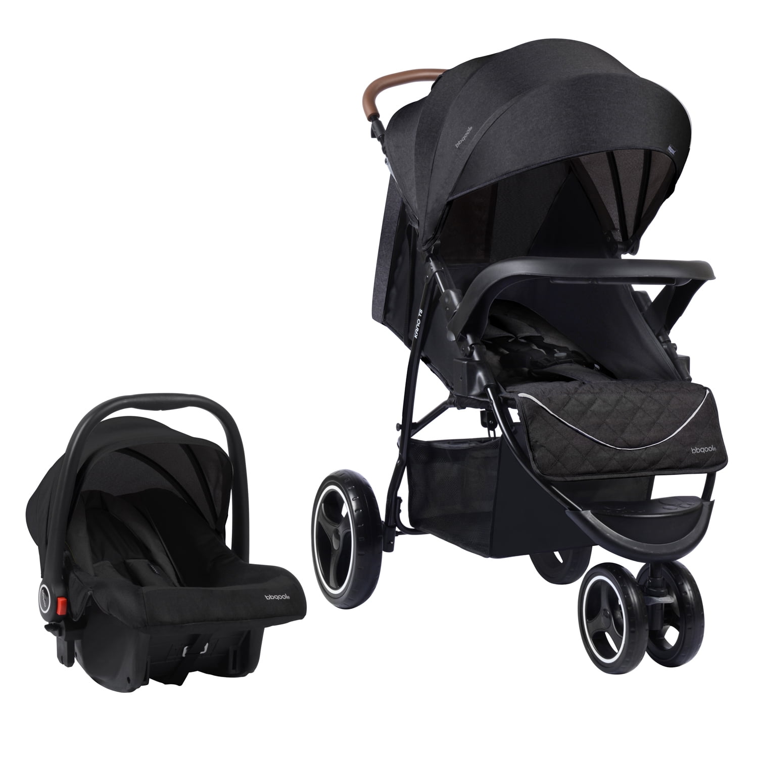 Bbqool - Coche Travel System Kano Dark Grey