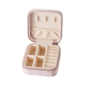 Ioensy - Joyero Organizador Regalo Pequeño Doble Capa Para Anillos Pulseras Niñas Rosa